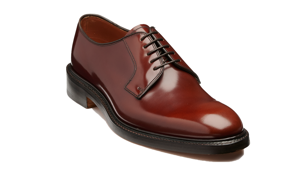 Keaton - Brown Hi Shine - 7.5 / F / 7mm Leather Sole