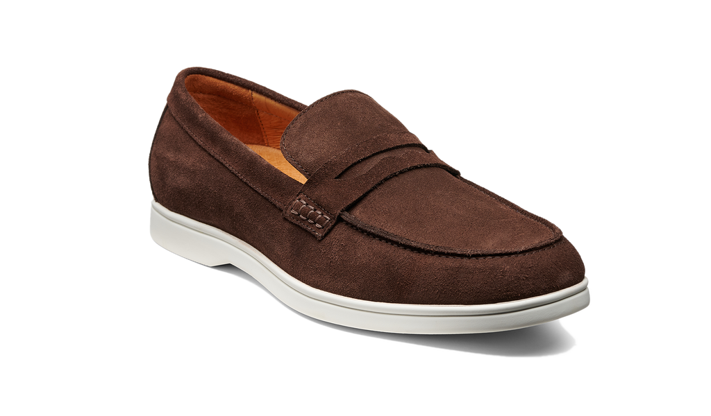 brown dress shoes with white bottom CH043 Men's Unisex Brown-White Sole Casual Shoes