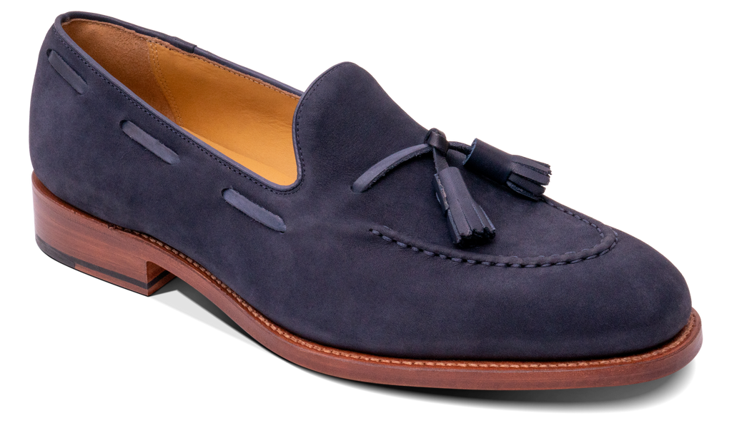 Severn - Navy Nubuck | Barker Shoes USA