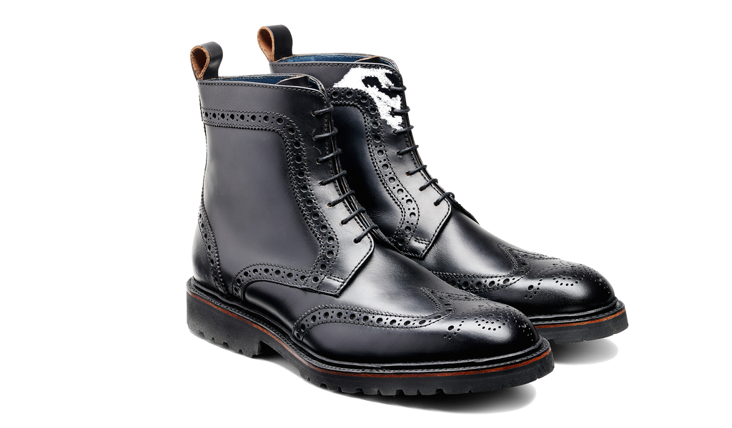 Woodbury - Black Waxy Calf | Barker Shoes USA