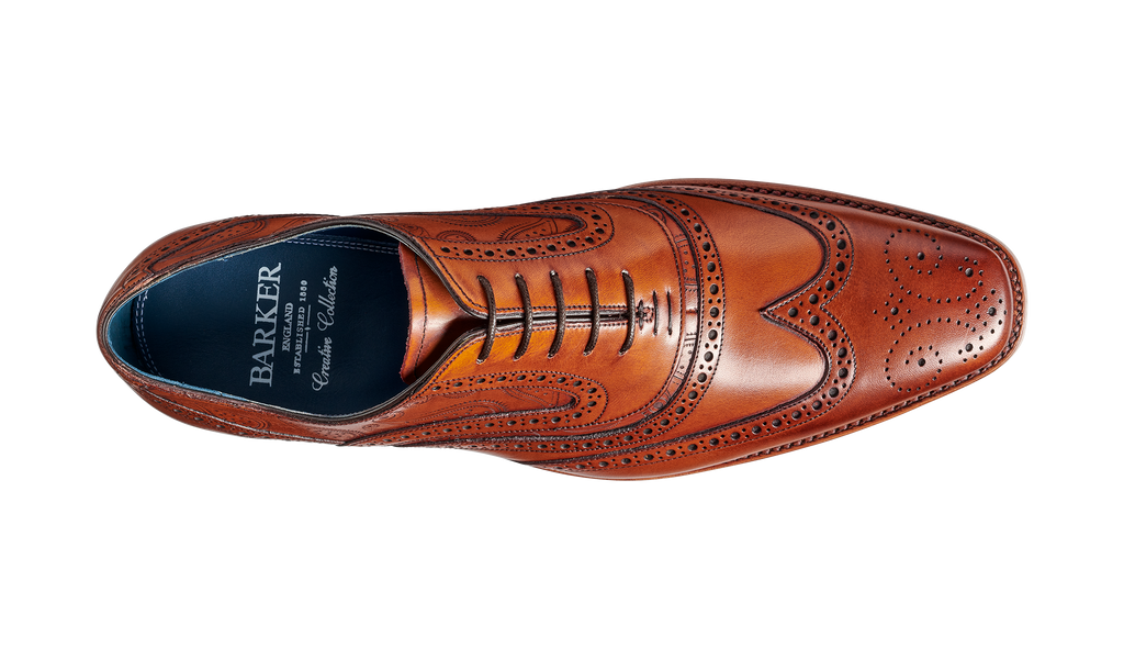 McClean - Antique Rosewood Paisley | Mens Oxford Brogue| | Barker McClean - Antique Rosewood Paisley | Mens Oxford Brogue| | Barker