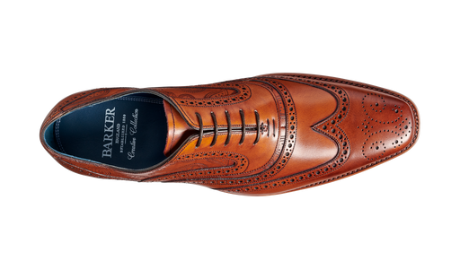 McClean - Antique Rosewood Paisley Mens Brogue Shoe