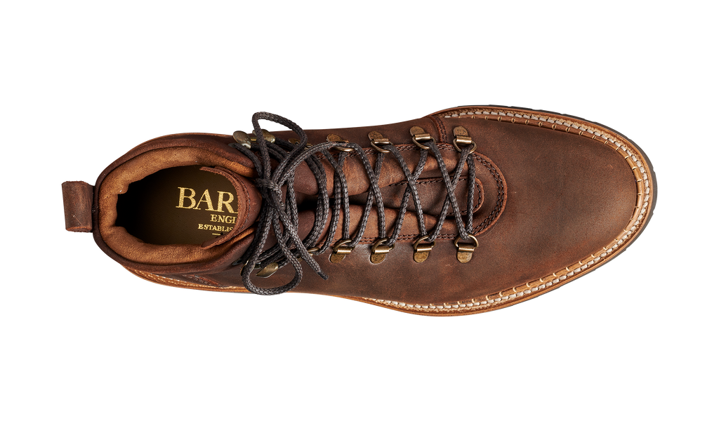 Glencoe - Mid Brown Waxy Suede | Mens Hiking Boot | | Barker Shoes USA