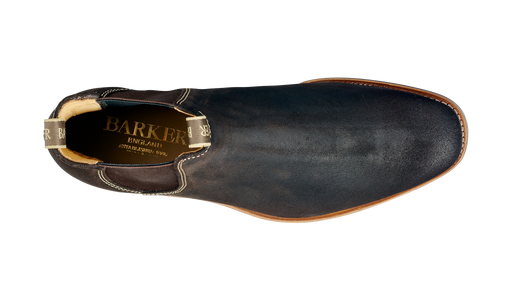 Mansfield - Choc Burnish Suede Chelsea Boot