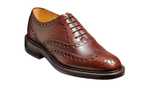 Charles - Brown Fine Grain Hand Stitched Brogue