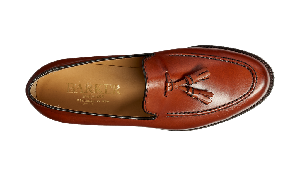 TAGA ローファー　革靴　 SHOE COWBOY SHOES SP Studland - Rosewood Calf | Mens Loafer | | Barker Shoes USA