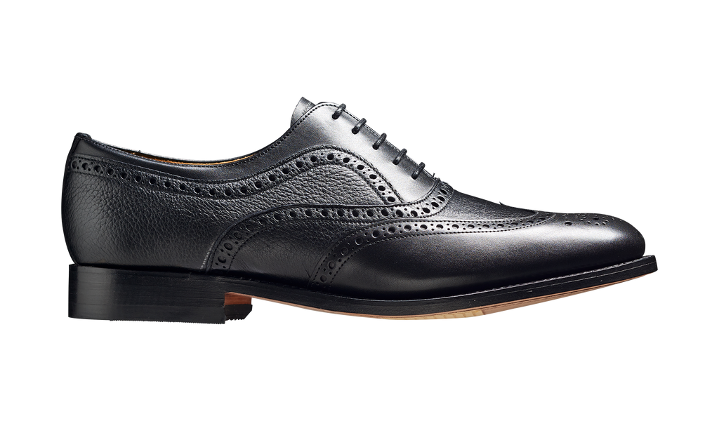 Southport - Black Calf / Deerskin | Mens Oxford Brogue  display picture 1
