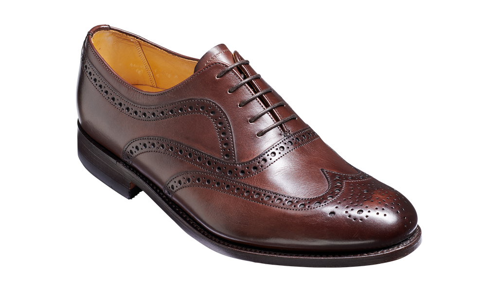 Southport Dark Walnut Calf Mens Oxford Brogue| Barker Shoes USA