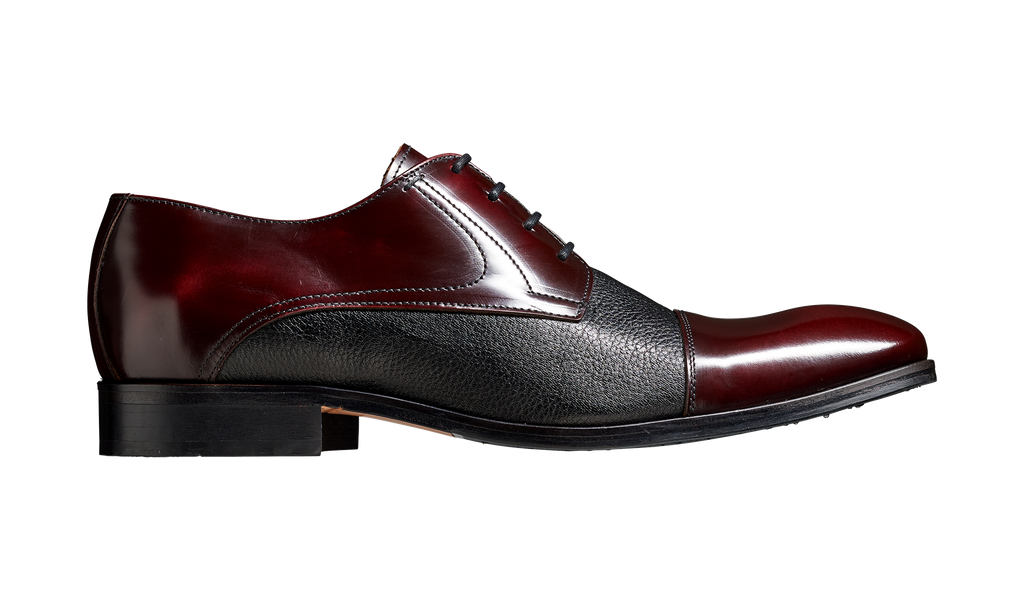 black and burgundy dress shoes Derby shoes in burgundy & Black velvet & leather at Hockerty
