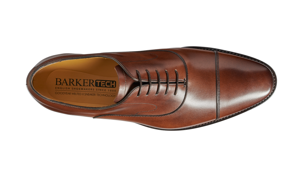 Wright - Walnut Calf Hand-Stitched Oxford | Mens Oxford | | Barker Wright - Walnut Calf Hand-Stitched Oxford | Mens Oxford | | Barker