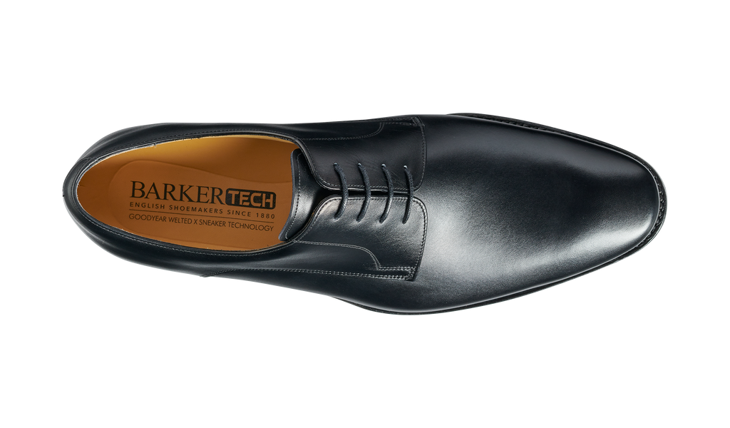 Ellon Black Calf Derby Shoe