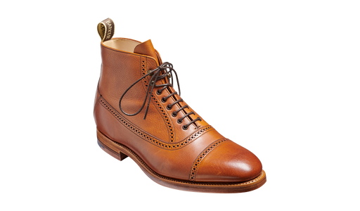 Foley - Tan Soft Grain Mens Toe Cap Boot