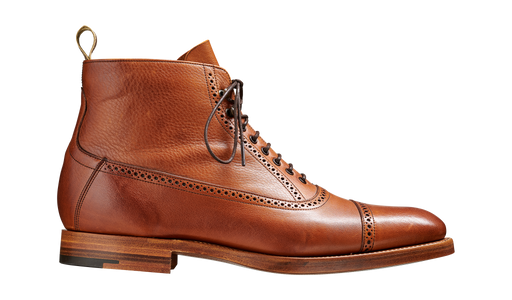 Foley - Tan Soft Grain Mens Toe Cap Boot