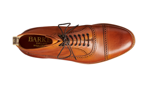 Foley - Tan Soft Grain Mens Toe Cap Boot