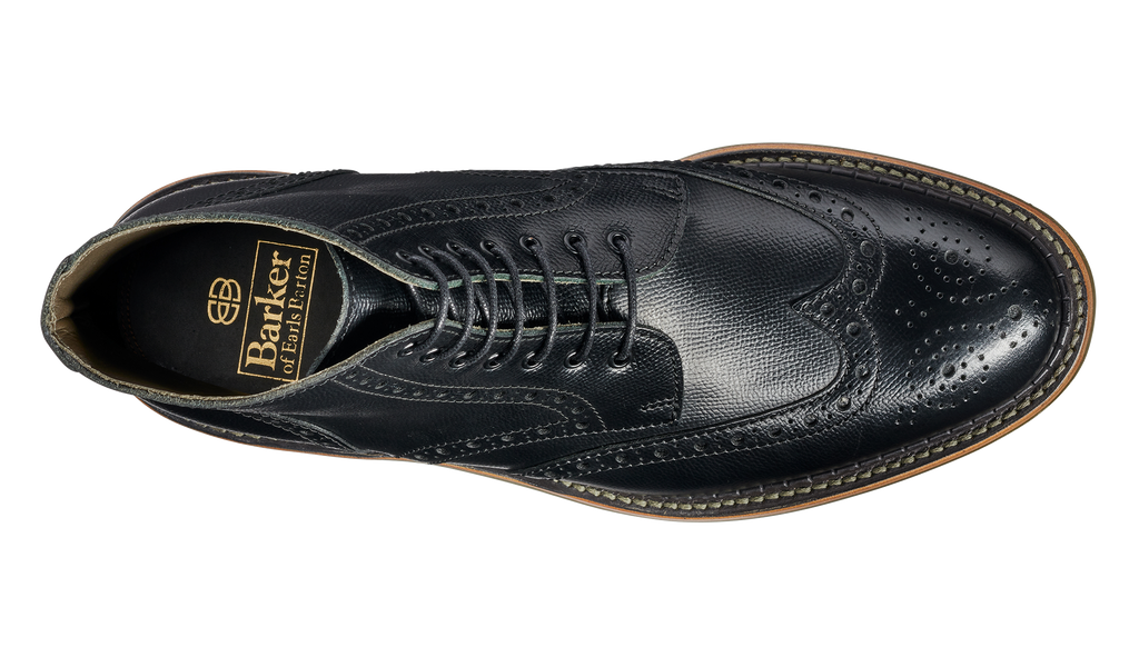 靴 knight-baron Knights - Black Alpine Grain | Barker Shoes USA