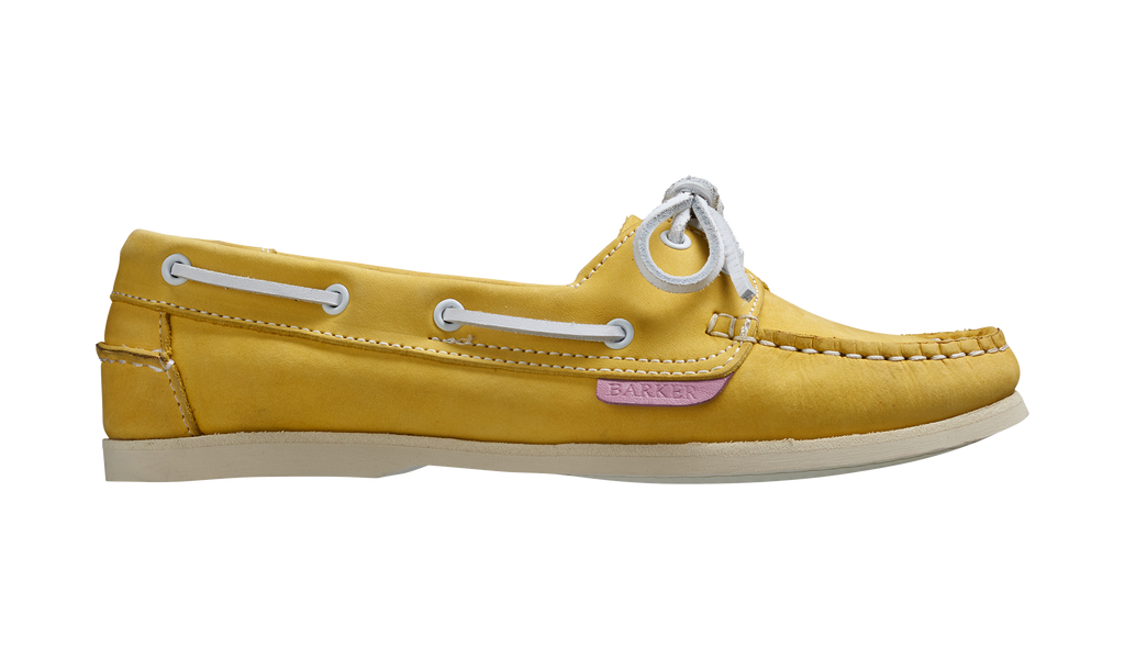 Cleo - Yellow Calf Ladies Boat Shoes | Barker Shoes USA display picture 1
