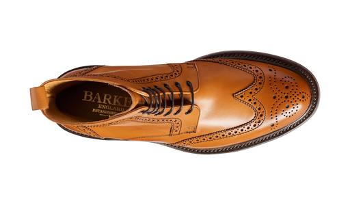 Calder - Cedar Calf Wing-cap Boot
