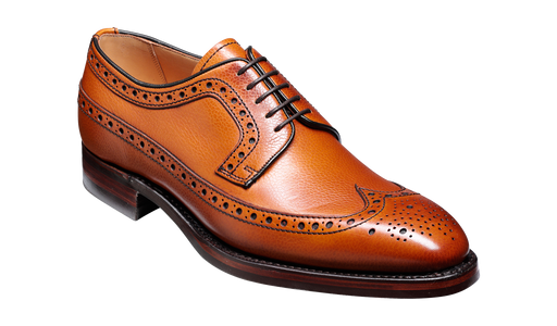 Calvay - Cedar Grain Mens Longwing Brogue Shoe