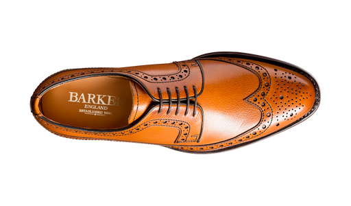 Calvay - Cedar Grain Mens Longwing Brogue Shoe