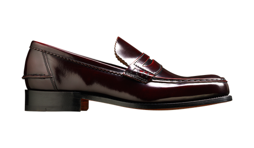 Caruso - Burgundy Hi-Shine - Penny Loafer Shoe