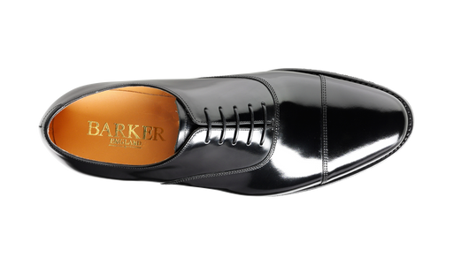 Cheltenham - Black Hi-Shine - Oxford Shoe Mens