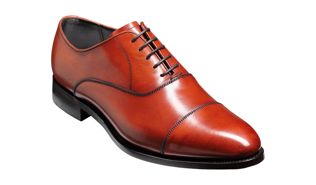Duxford - Rosewood Calf - Toe Cap Oxford | Mens Oxford | | Barker