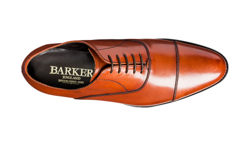 Duxford - Rosewood Calf - Toe Cap Oxford Shoe