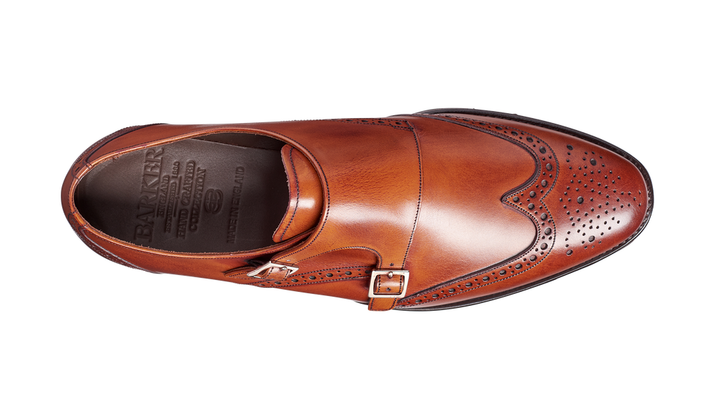 Wingtip monk 2025 strap shoes