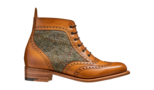 Grace - Cedar Calf / Green Tweed - Women Lace up Boot