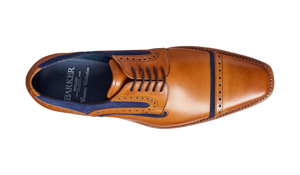 Blue 2025 suede derby