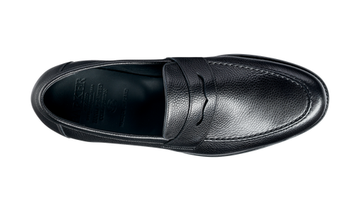 Jevington - Black Grain Loafer Shoe