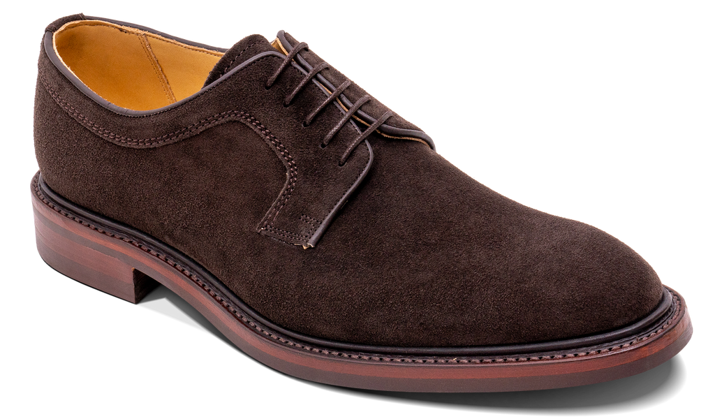 Kirkby - Dark Brown Suede - 7 / F / 10mm Dainite Sole