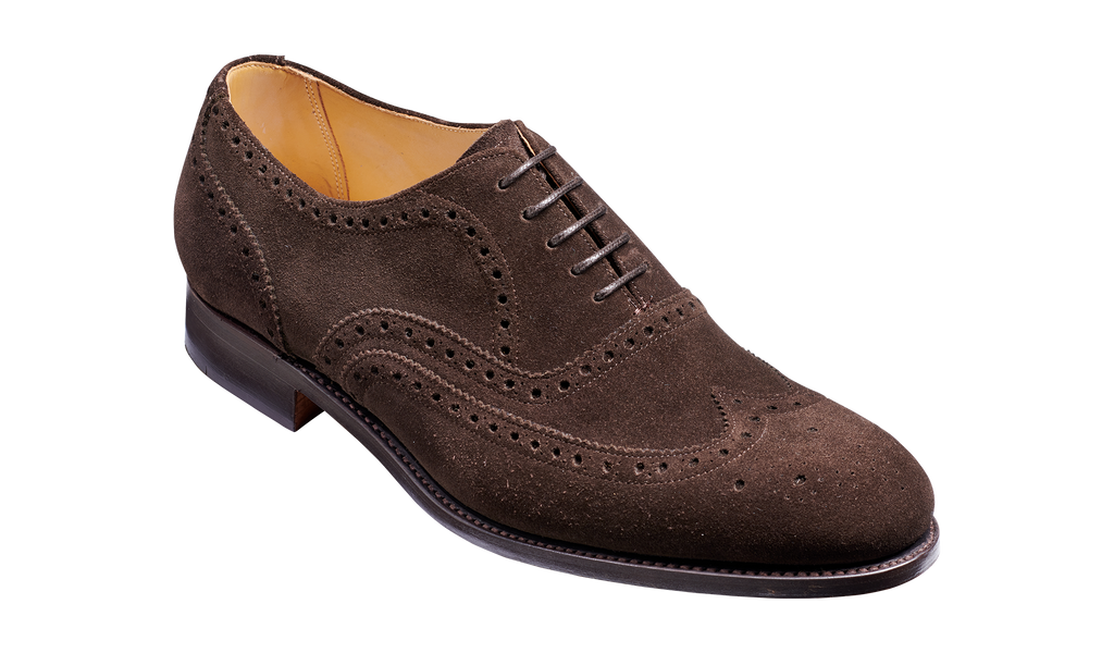 Malton - Burnt Oak Suede | Mens Oxford Brogue|