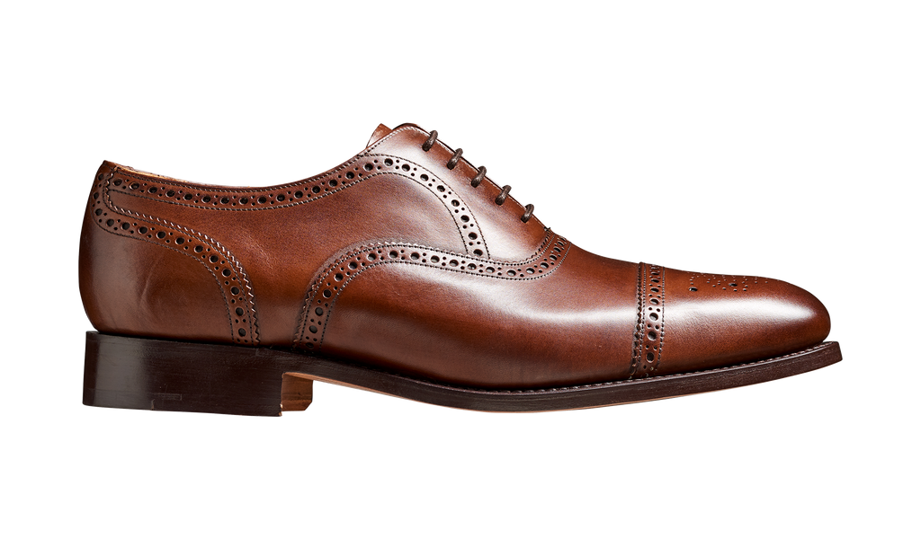 バーガー　Barker Oxford Brogue 濃茶　スエード 7.5 Hampstead - Castagnia Suede | Mens Oxford Brogue| | Barker