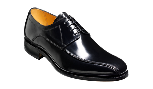 Newbury - Black Hi-Shine Derby Shoe