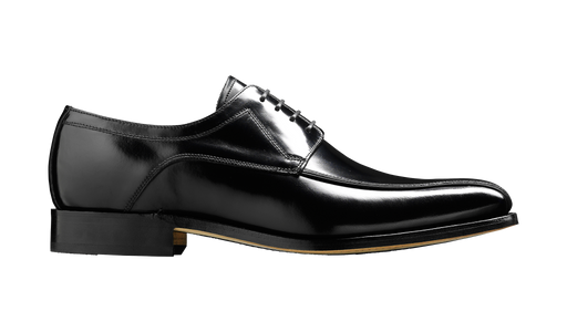 Newbury - Black Hi-Shine Derby Shoe