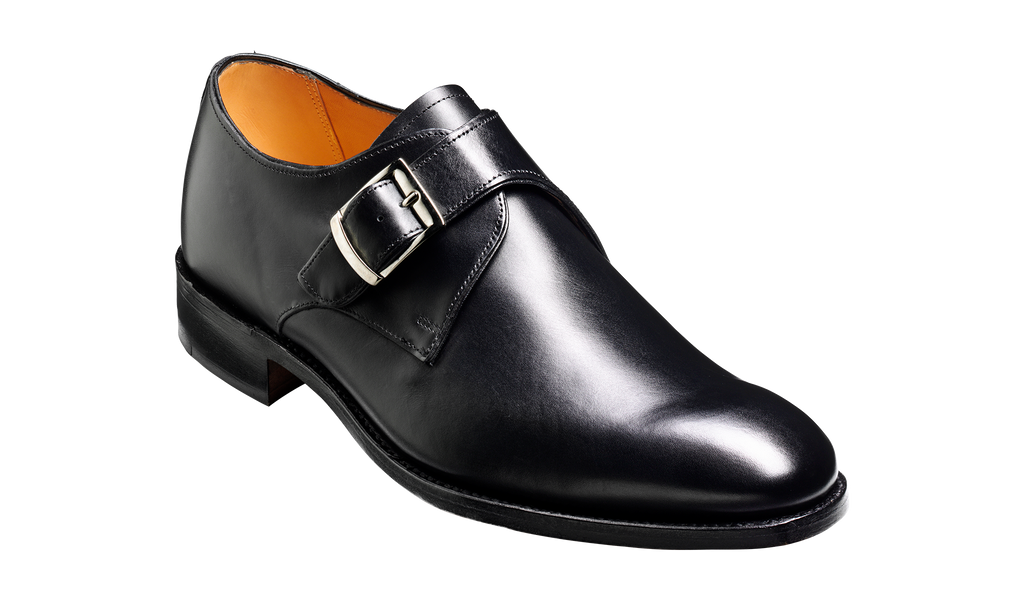 Northcote Black Calf| Mens Monk Shoes Barker Shoes USA