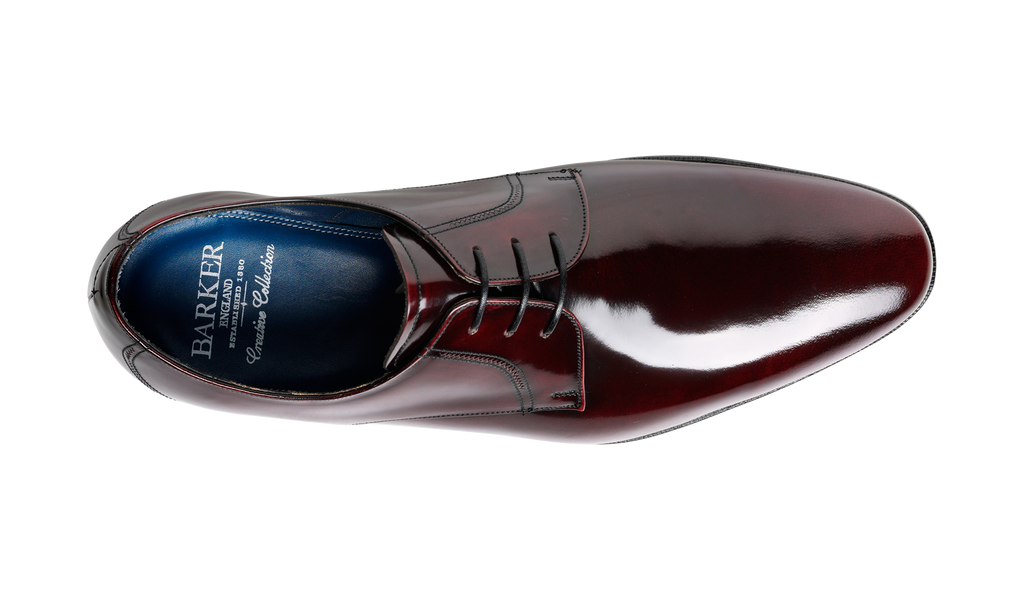 Rutherford - Burgundy Hi-Shine | Mens Derby Shoes | | Barker Shoes USA Rutherford - Burgundy Hi-Shine | Mens Derby Shoes | | Barker Shoes USA