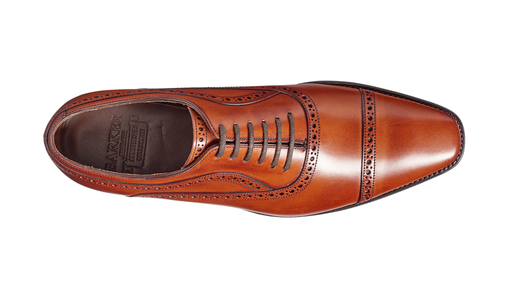 Wright - Walnut Calf Hand-Stitched Oxford | Mens Oxford | | Barker