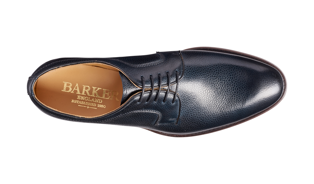 Skye - Navy Grain | Mens Derby Shoes | | Barker Shoes USA display picture 1