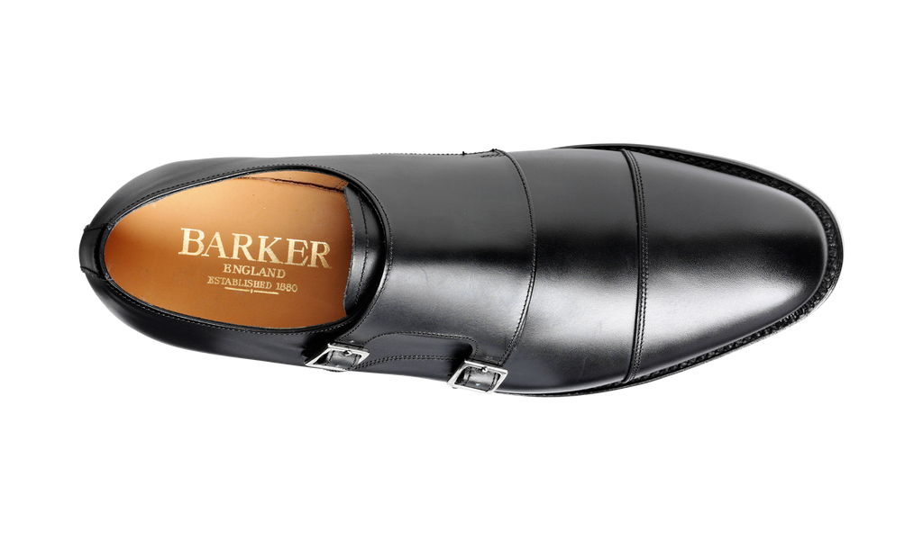 【希望者のみラッピング無料】 Monk Mens Calf| Black - Tunstall Shoes USA Shoes Barker | | 靴