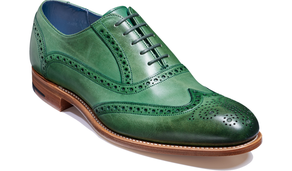 Valiant - Green Hand Painted | Barker Shoes USA display picture 3
