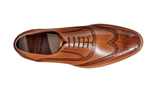 Valiant - Brown Hand Painted Brogue