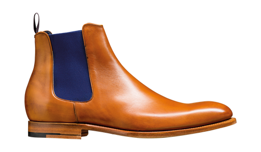 Violet - Cedar Calf / Blue Elastic Boot