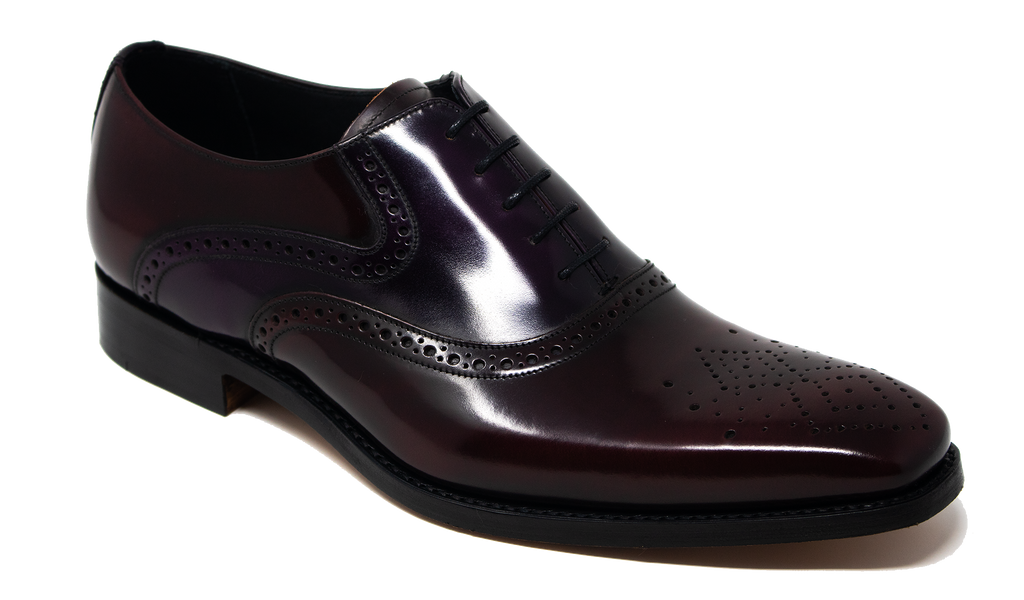 burgundy and black dress shoes Men's Burgundy and Black Wingtip Leather Oxfords Hopkins US 5.5 / D