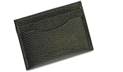 Card Holder Curved - Olive Grain