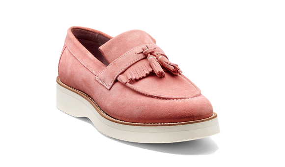 Abbie - Pink Suede