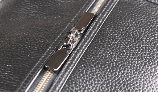 Carlisle Holdall - Black Coach Pebble Print