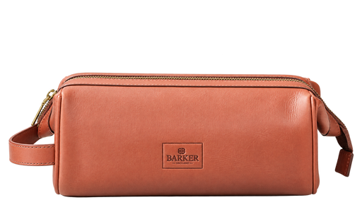 Flint Wash Bag - Brown Oiled Pull-Up