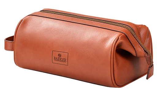 Flint Wash Bag - Brown Oiled Pull-Up